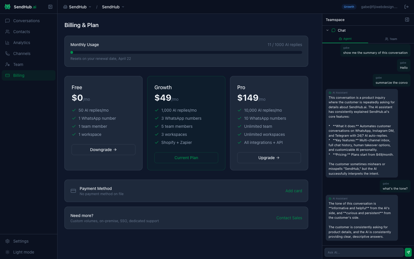 Billing & Plans